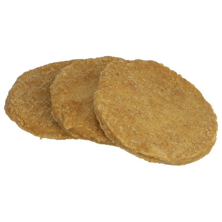TYSON CHICKEN PATTY BREADED BREAST MEAT 3.1 OZ