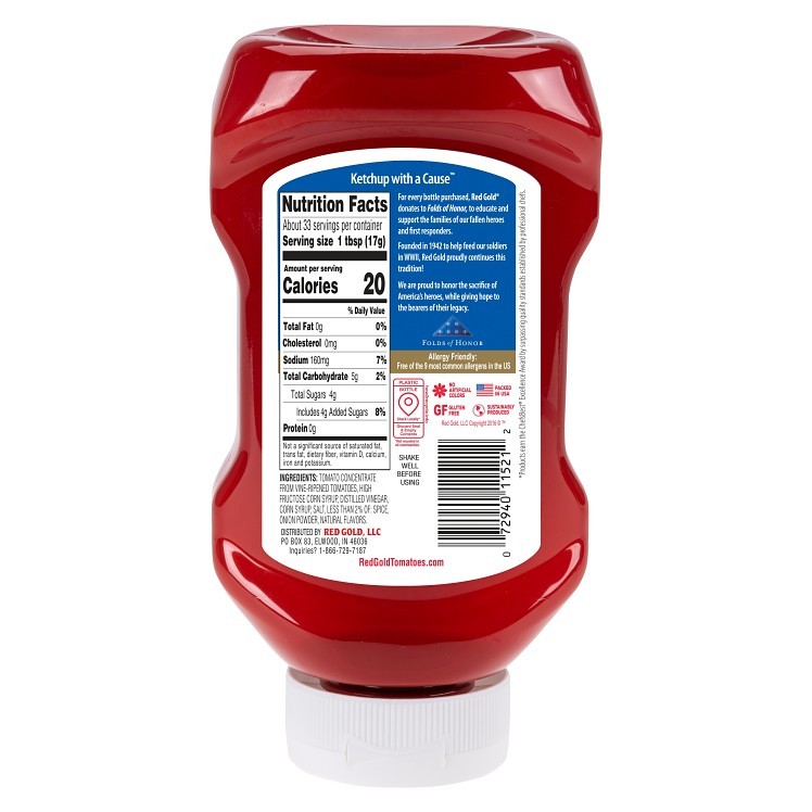 RED GOLD KETCHUP SQUEEZE BOTTLE