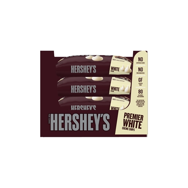 HERSHEY'S WHITE VANILLA CHOCOLATE CHIPS