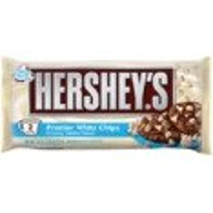 HERSHEY'S WHITE VANILLA CHOCOLATE CHIPS
