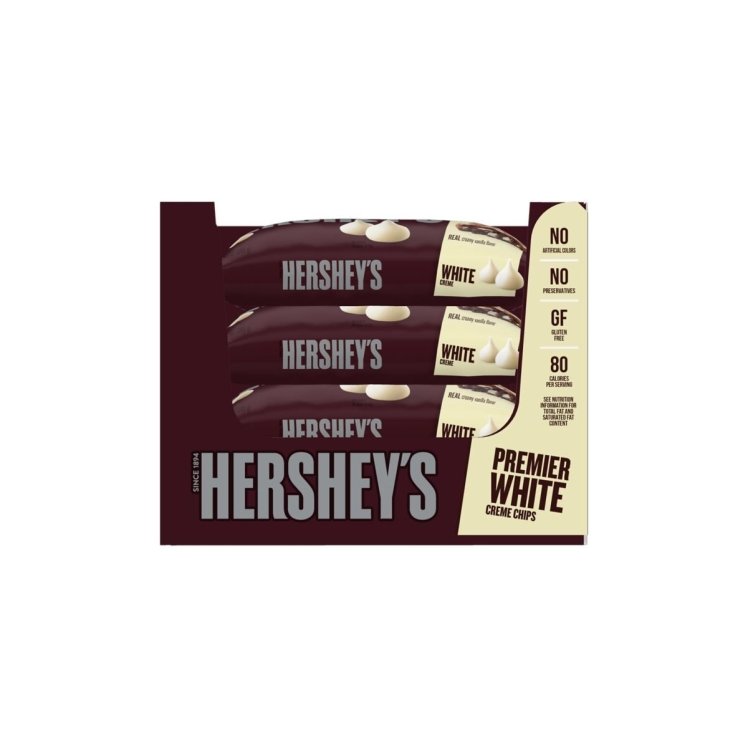 HERSHEY'S WHITE VANILLA CHOCOLATE CHIPS