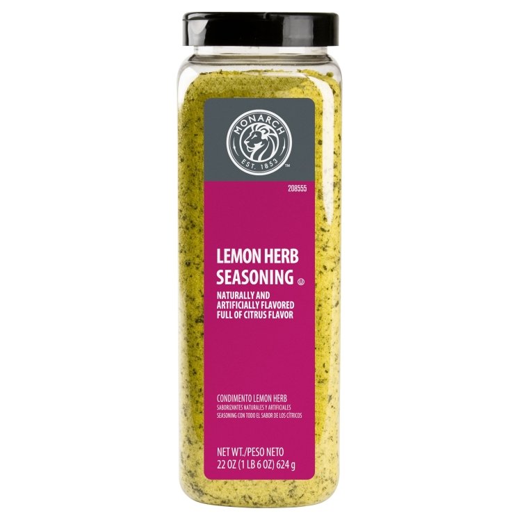 MONARCH SEASONING LEMON HERB PLASTIC SHAKER