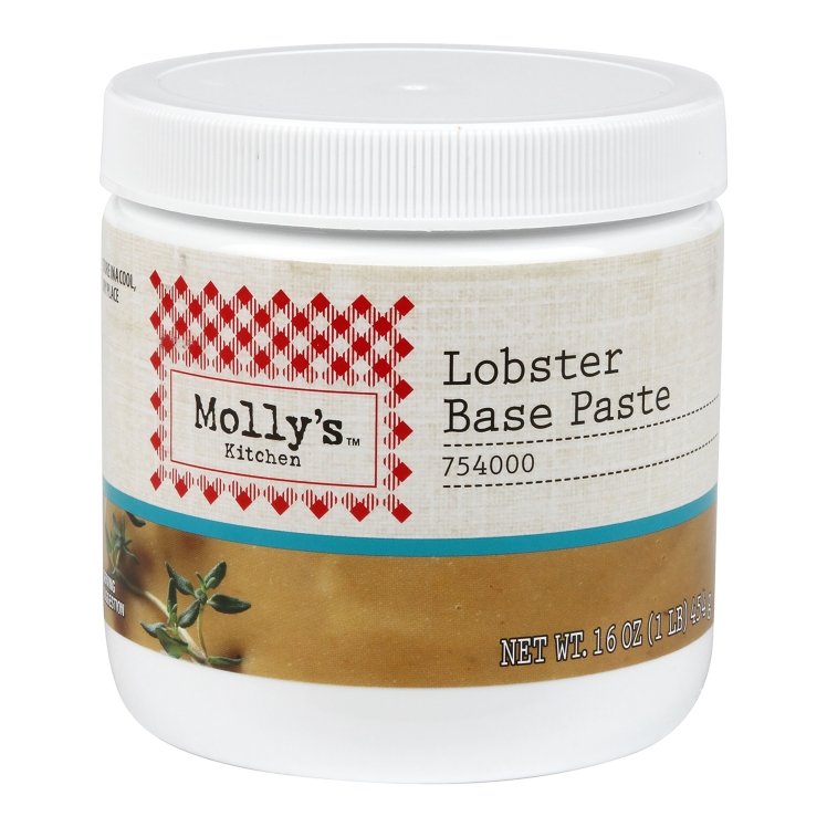 MOLLY'S KITCHEN NO MSG LOBSTER PASTE SOUP BASE SHELF STABLE PLASTIC JAR
