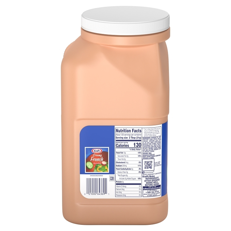 KRAFT DRESSING, FRENCH ORANGE CREAMY PLASTIC