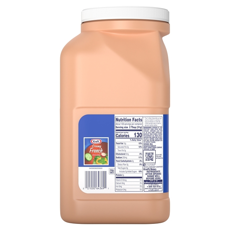 KRAFT DRESSING, FRENCH ORANGE CREAMY PLASTIC