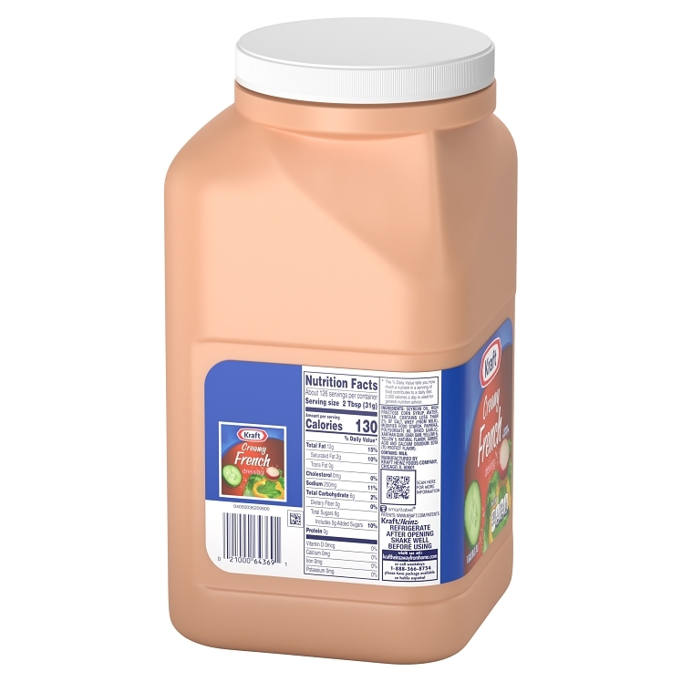KRAFT DRESSING, FRENCH ORANGE CREAMY PLASTIC