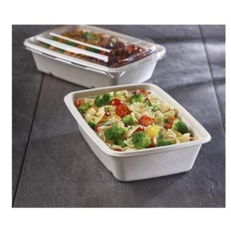 SABERT 36 OZ NATURAL RECTANGLE MOLDED FIBER CONTAINER