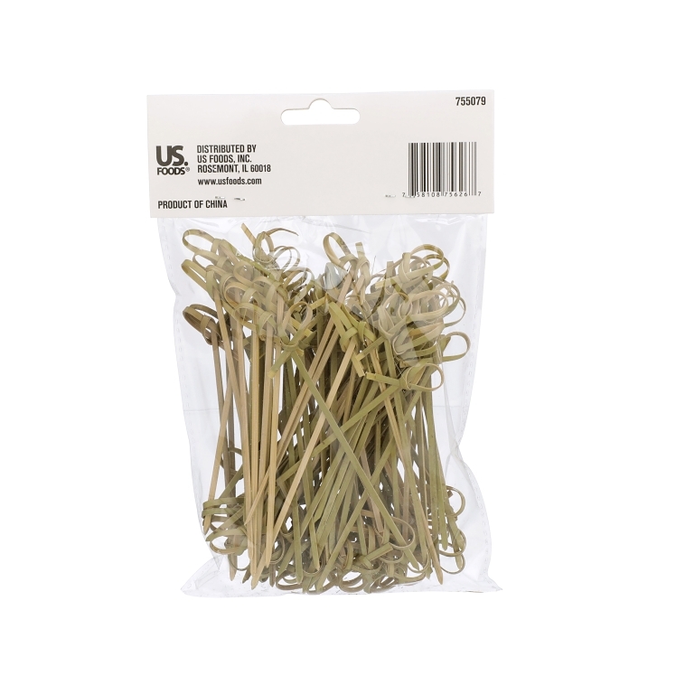 MONOGRAM PICK BAMBOO 4.5 INCH NATURAL KNOT