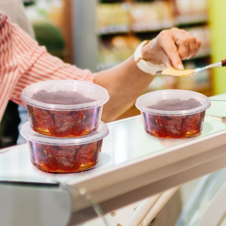 VALU PLUS CLEAR 8 OZ 1 COMPARTMENT POLYPROPYLENE DELI CONTAINER