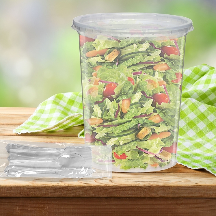 VALU PLUS 32 OZ CLEAR ROUND DELI CONTAINERS