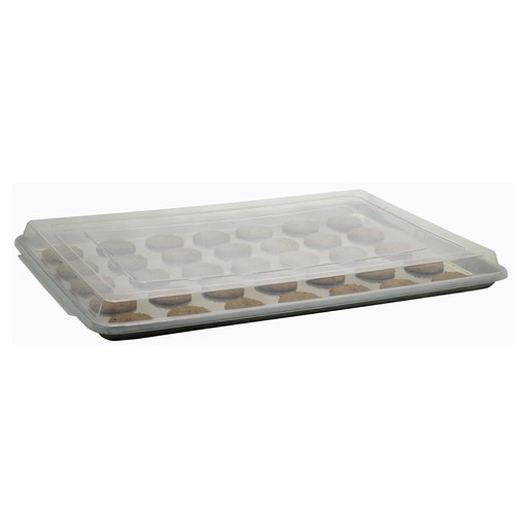 WINCO COVER PAN FULL SIZE POLYPROPYLENE CLEAR LID