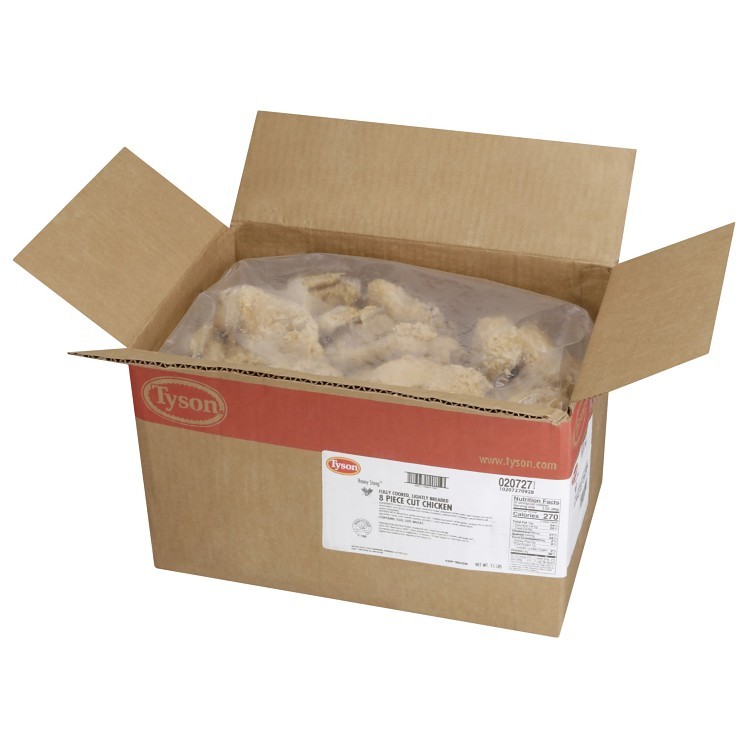 TYSON FULLY COOKED BREADED 8 PIECE CHICKEN
