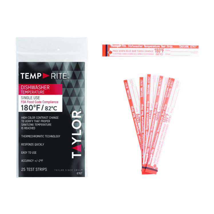 THERMOMETER, DISHWASHER SENSOR TEST STRIP