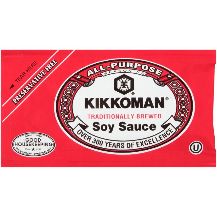 KIKKOMAN SOY SAUCE SINGLE SERVE POUCH