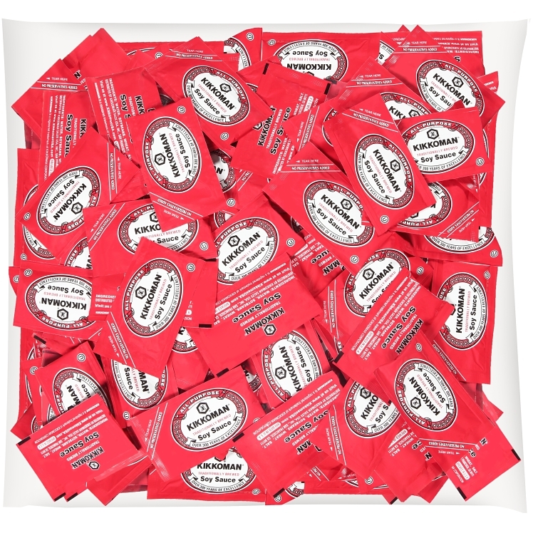KIKKOMAN SOY SAUCE SINGLE SERVE POUCH