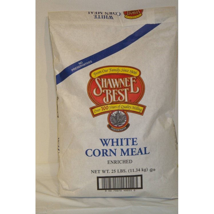 CORNMEAL, WHT MED ENRHD BAG