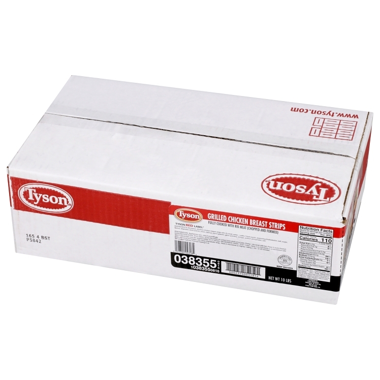 TYSON COOKED GRILLED CHICKEN BREAST STRIPS