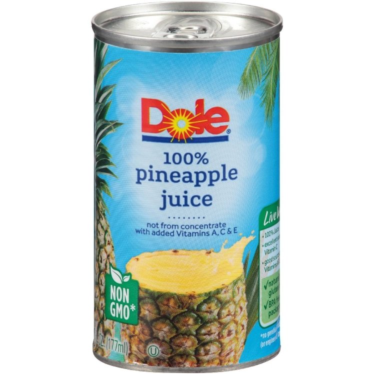 DOLE PACKAGED PINEAPPLE JUICE