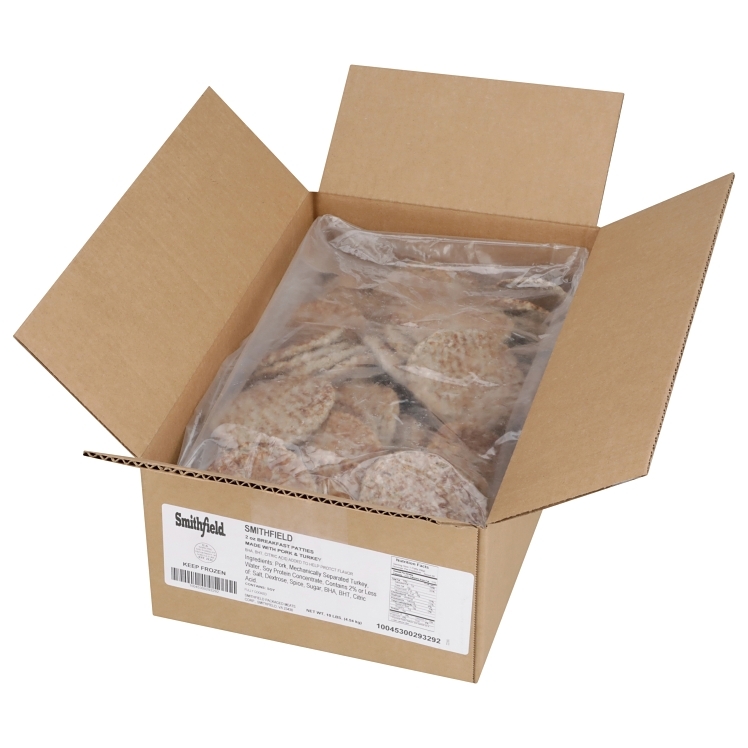 SMITHFIELD SAUSAGE PATTIES COOKED 2 OZ 29329