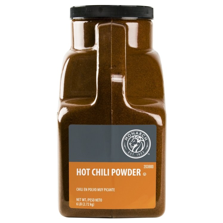 MONARCH HOT CHILI POWDER PLASTIC JUG