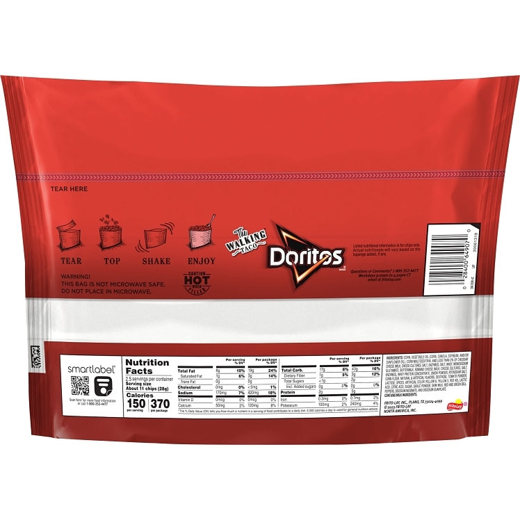 DORITOS YELLOW CORN NACHO TORTILLA CHIPS