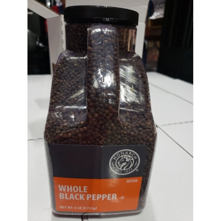 MONARCH PLASTIC JUGWHOLE  BLACK PEPPERCORN SPICE