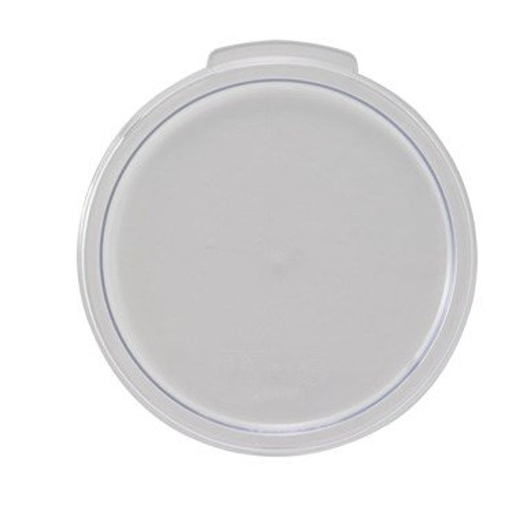 D.W.L. Industries 1 Quart Clear Polycarbonate Food Container Cover Round Lid