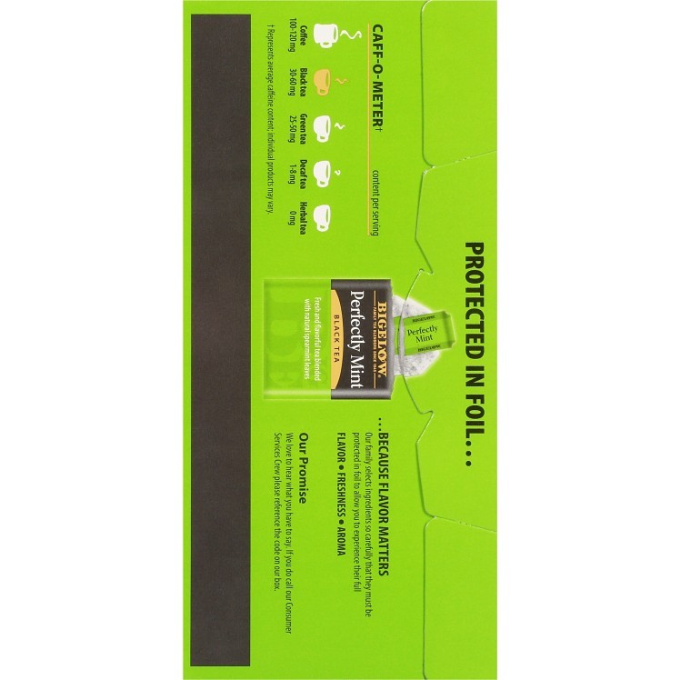 BIGELOW HERBAL TEA BAGS PLANTATION MINT