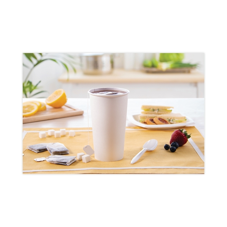 SOLO CUP DART HOT CUP PAPER WHITE 20 OZ 420W USE 316 LIDS