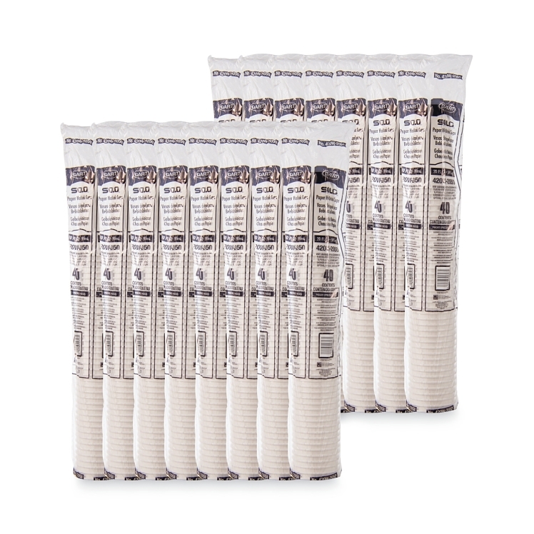SOLO CUP DART HOT CUP PAPER WHITE 20 OZ 420W USE 316 LIDS
