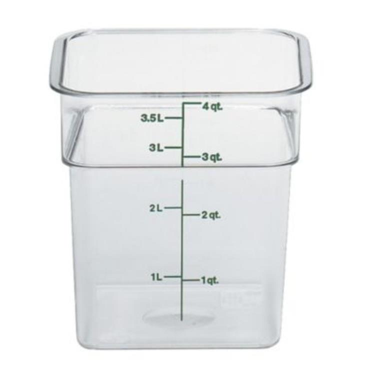 CAMBRO CONTAINER SQUARE CLEAR 4 QUART