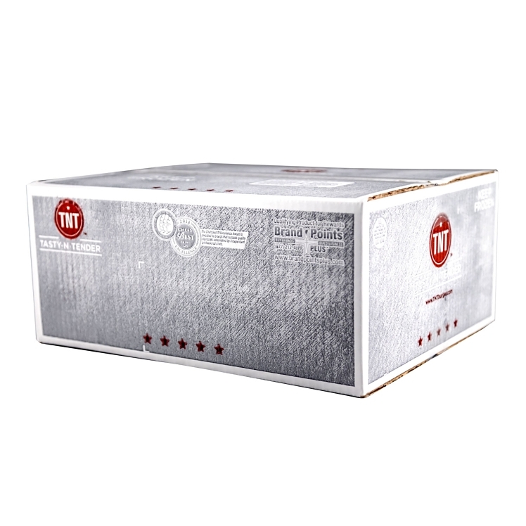 HOLTEN TNT TASTY N TENDER 75/25 3:1 HOMESTYLE SEASONED BEEF PATTIES