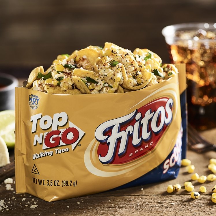 FRITOS CORN CHIPS SCOOPS TOP N GO WALKING TACO