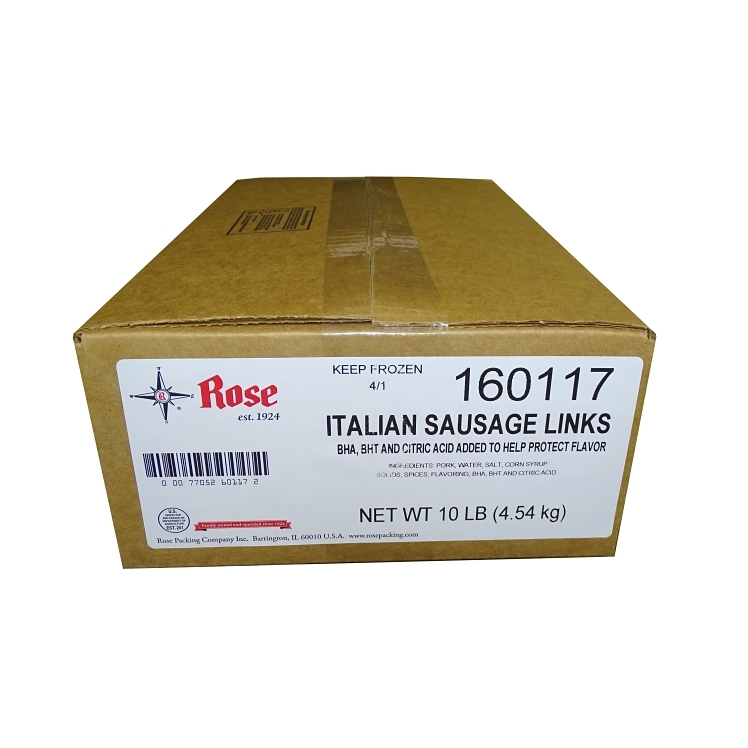 ROSE PACKING ITALIAN SAUSAGE LINKS 4 OZ 160117