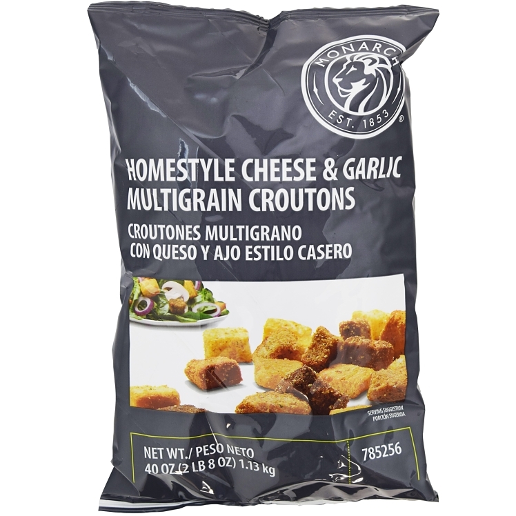 Monarch Cheese & Garlic Multigrain Crouton 2.5 lb