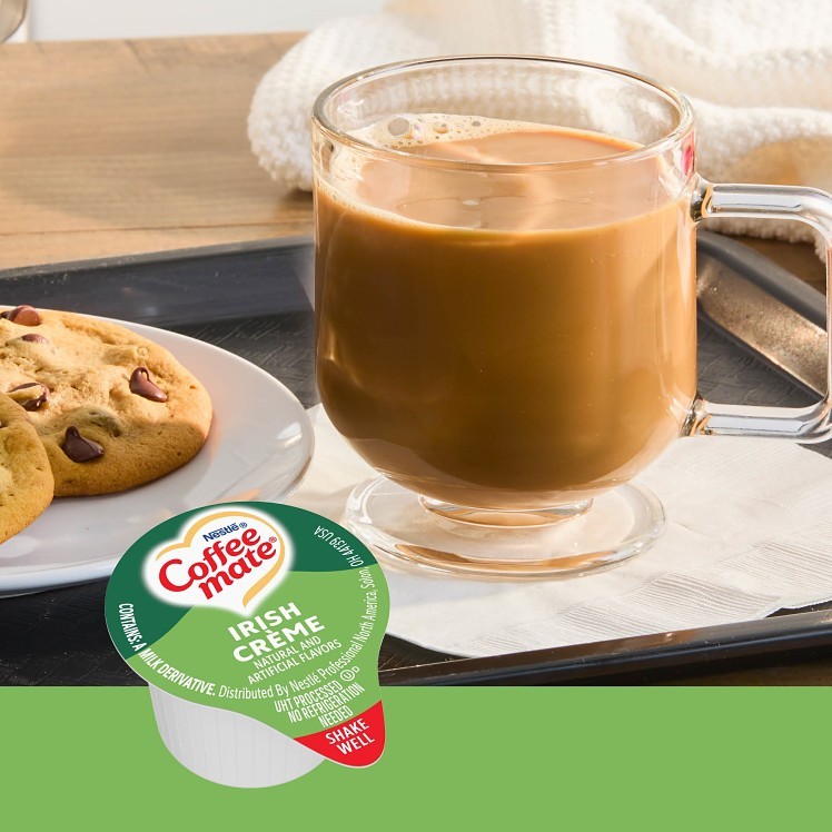 COFFEE-MATE NON-DAIRY IRISH CREAM CREAMER SHELF STABLE SINGLE SERVING