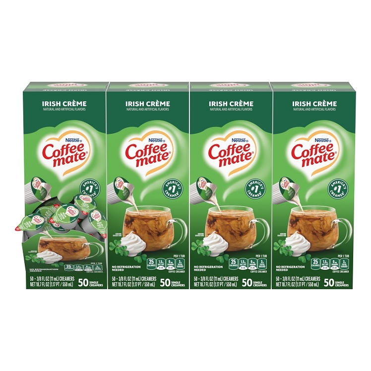 COFFEE-MATE NON-DAIRY IRISH CREAM CREAMER SHELF STABLE SINGLE SERVING
