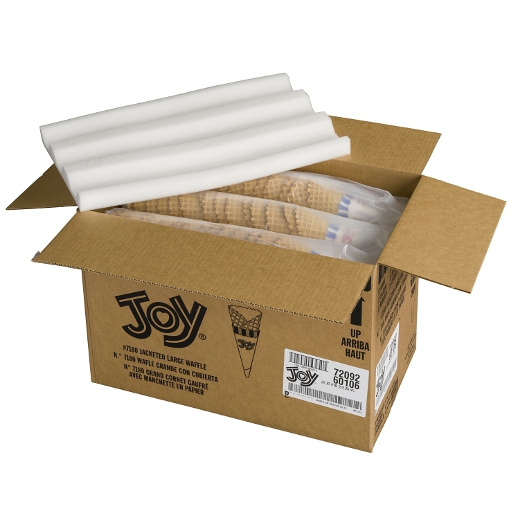 JOY WAFFLE CONES LARGE JACKETED #7180