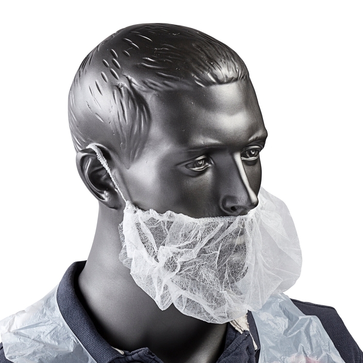 ROYAL PAPER BEARD COVER WHITE POLYPROPYLENE