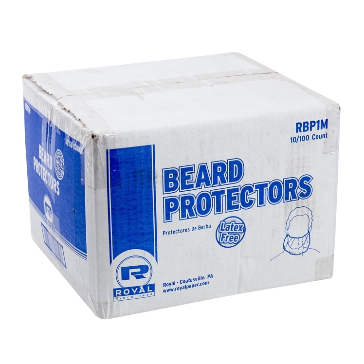 ROYAL PAPER BEARD COVER WHITE POLYPROPYLENE
