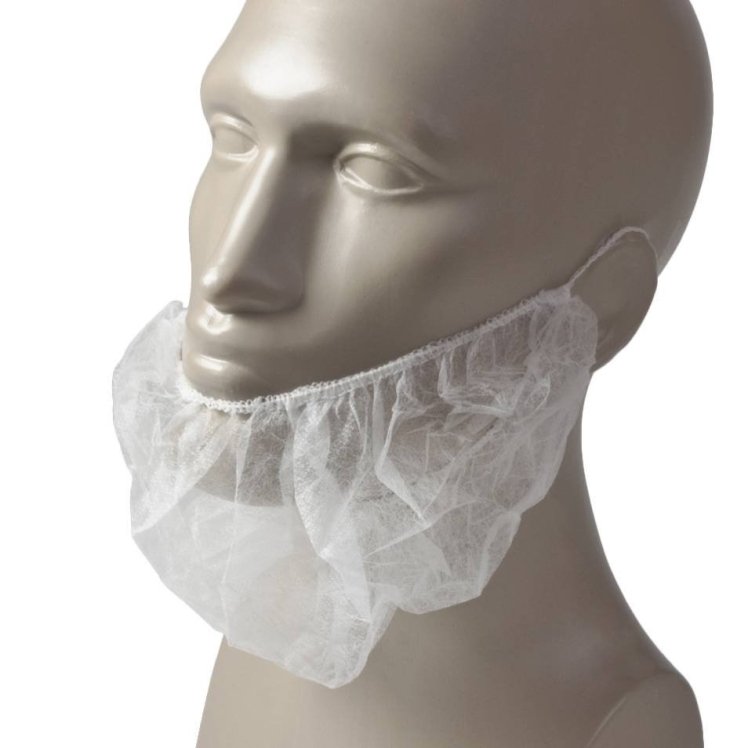 ROYAL PAPER BEARD COVER WHITE POLYPROPYLENE