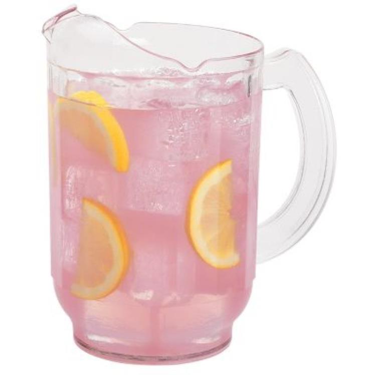 CAMBRO PITCHER WITH 3 ICE LIP CLEAR 60 OZ