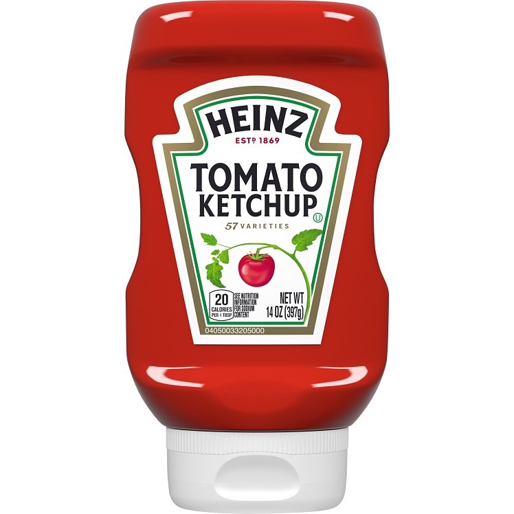 HEINZ KETCHUP SQUEEZE 14 OZ