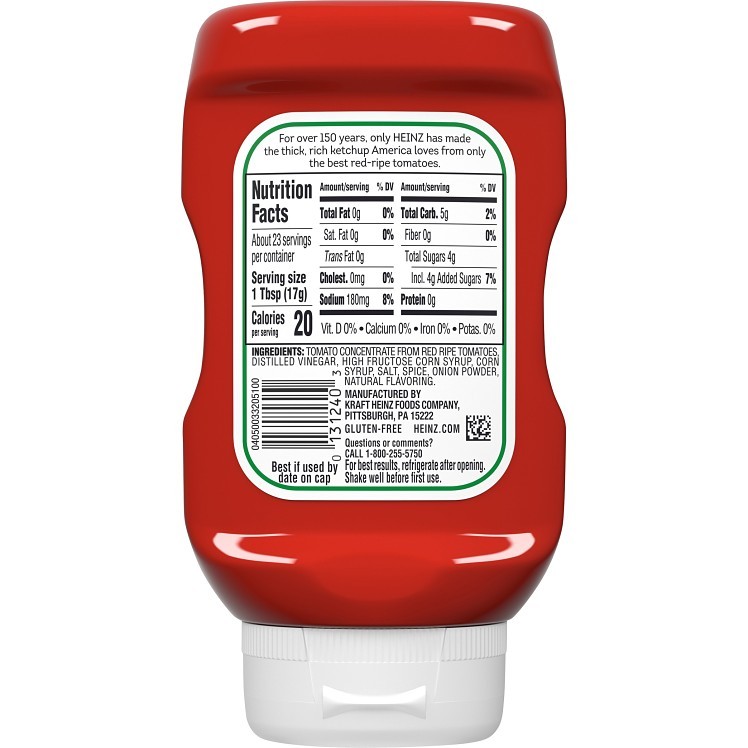 HEINZ KETCHUP SQUEEZE 14 OZ