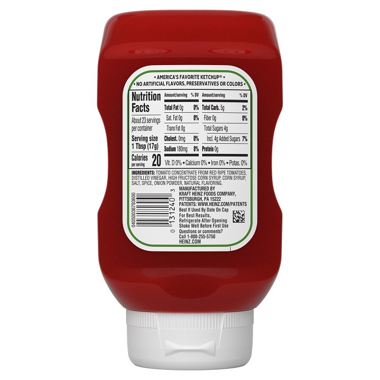 HEINZ KETCHUP SQUEEZE 14 OZ