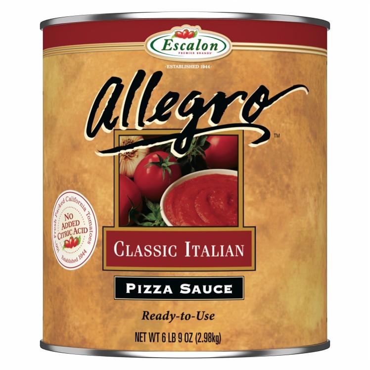 ESCALON SAUCE, PIZZA TOMATO ITALIAN CAN SHELF STABLE CLASSIC