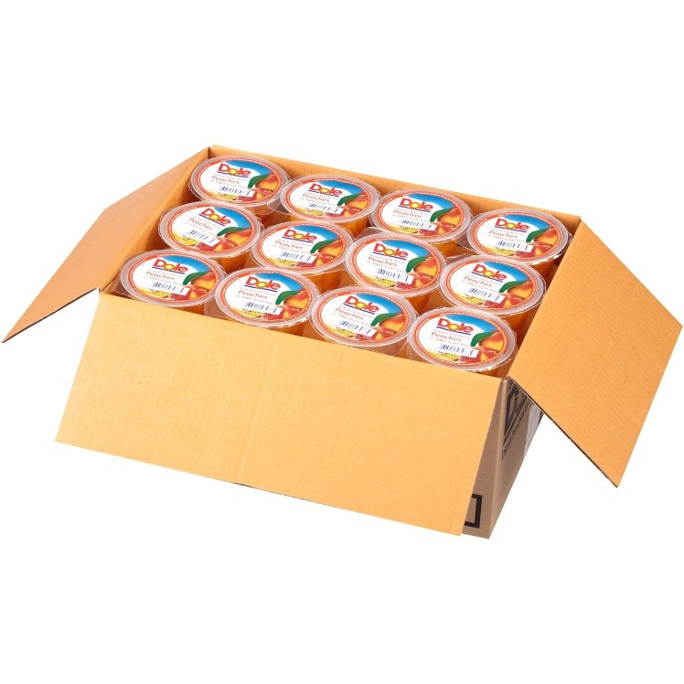 DOLE PACKAGED PEACH, DICED IN JUICE SINGLE SERVE PLASTIC CUP