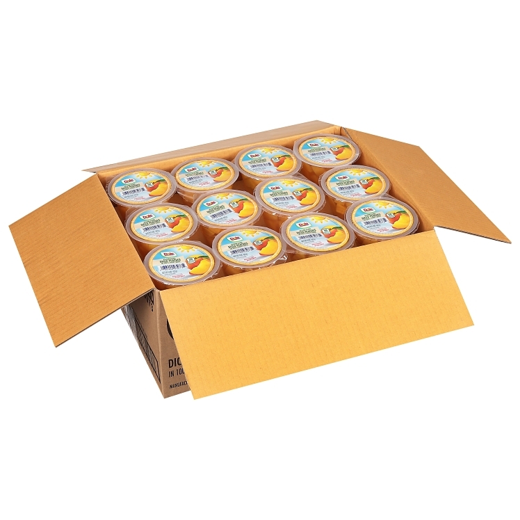 DOLE PACKAGED PEACH, DICED IN JUICE SINGLE SERVE PLASTIC CUP