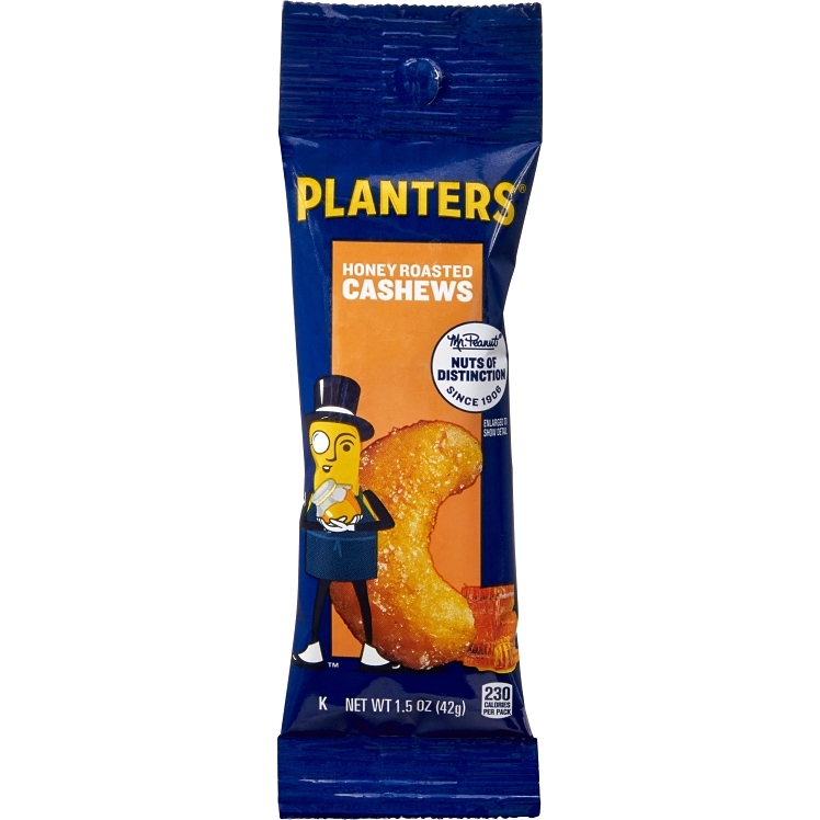 PLANTERS HONEY ROASTED CASHEWS