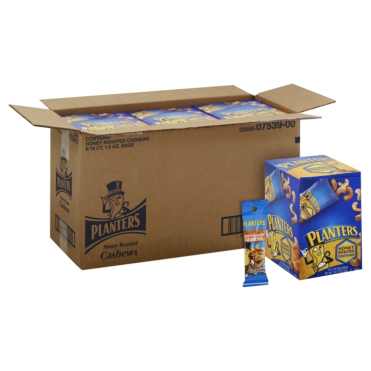 PLANTERS HONEY ROASTED CASHEWS